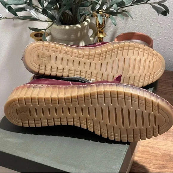 Spring Step 42 Nespea Ankle Comfort Wedge Booties Burgundy Leather Western NIB - Picture 5 of 7